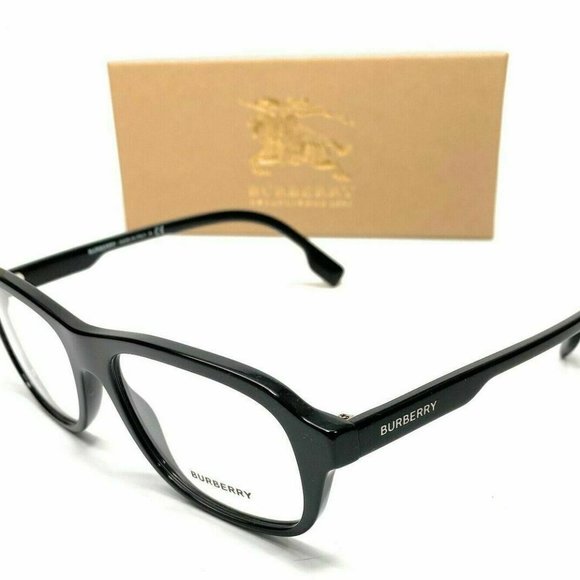 Burberry Black Men's 52mm Eyeglasses! New! - Picture 1 of 4
